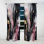 Black Gold Marble Splash II - Abstract Marble Blackout Abstract Curtain - 1 Panel-107824897