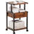 3 Tier Printer Stand with Storage Drawer Rolling Printer Table with Wheels Home Office,Retro-2059525091