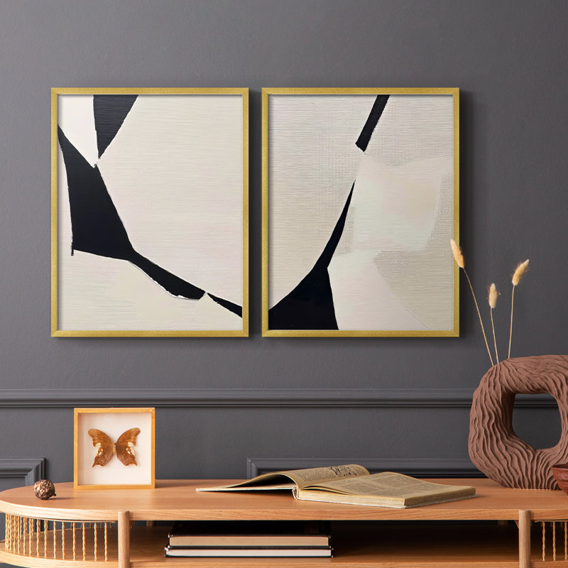 Série ABSTRACT DCxxix - reproduction encadrée de qualité supérieure - prête à être accrochée - aucun clou requis - aucun clou requis