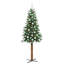 Slim Christmas Tree PVC and Solid Pine wood-306120854-306120853