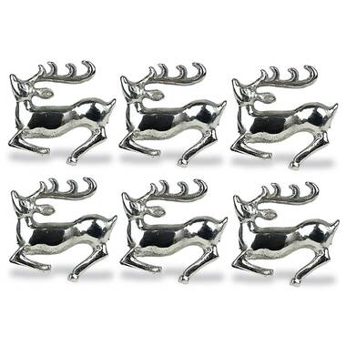 Arthur Court Elk Head Napkin Rings (Set of 4)