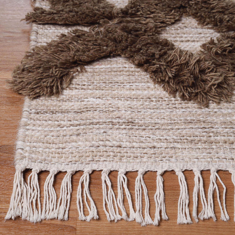 Tapis brun / mauve Byong, Rectangle 8 pi x 10 pi