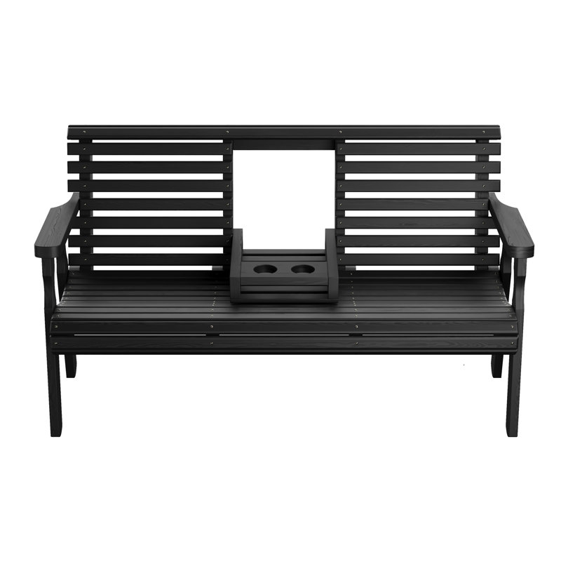 Banc Amish Casual, Teinture noire semi-unie