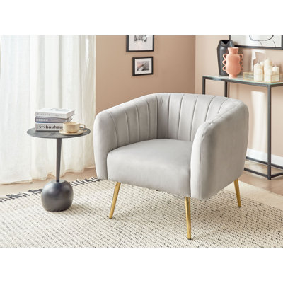 Jairo Velvet Barrel Chair