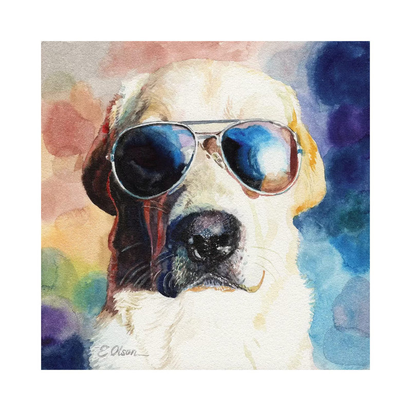 Bad Cop - Wrapped Canvas Painting, 45.72 cm H x 45.72 cm W x 3.175 cm D