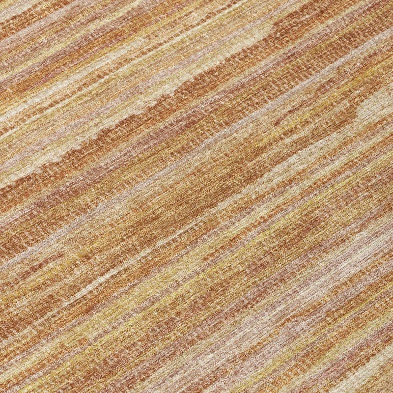 Tapis intérieur / extérieur lavable à la machine Chantille ACN2717, Terre cuite, 5 pi x 7 pi 6 po