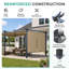 Pergola en aluminium avec auvent Aoodor-86865223-97922609