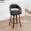Tabouret de comptoir pivotant en similicuir Providence-128799112