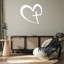 Art mural en forme de cœur en forme de croix - symbole de l'amour chrétien - décoration inspirée de la foi - décoration spirituelle pour la maison - décoration murale de l'église - sculpture en métal industrielle rustique - œuvre d'art élégante-917136744-917136748
