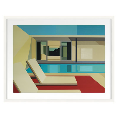 Poolside Living Print by Burgess, Andy