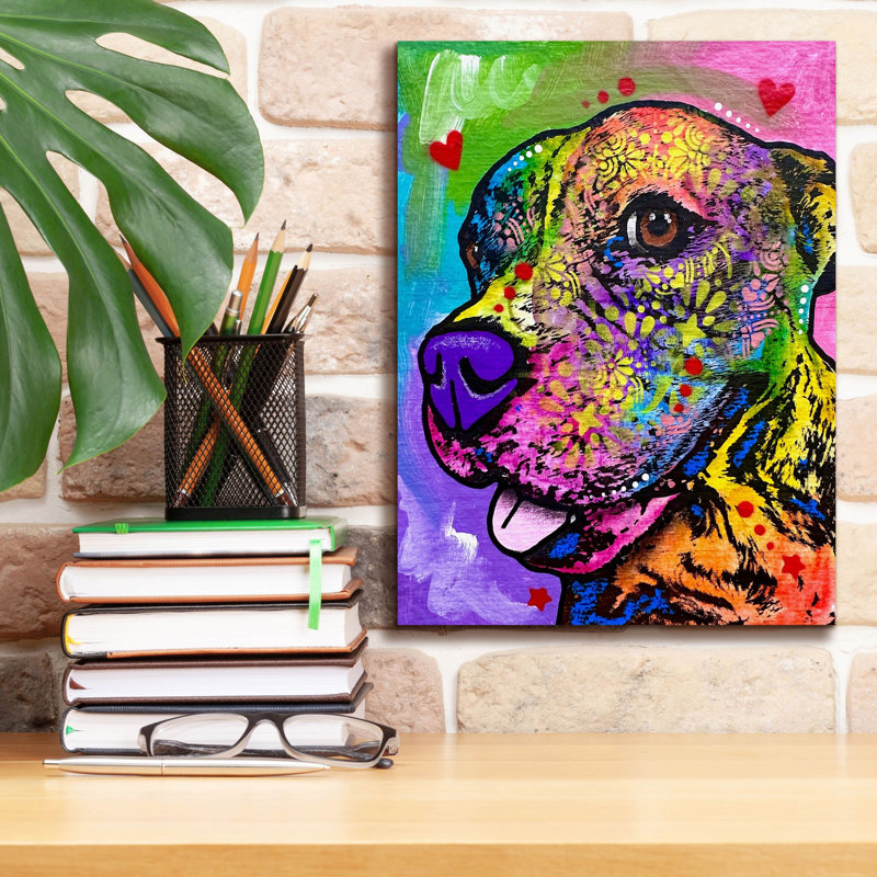 «Hey Cmere Love You» par Dean Russo, art mural sur toile, H 16 po x l 12 po x P 0,75 po