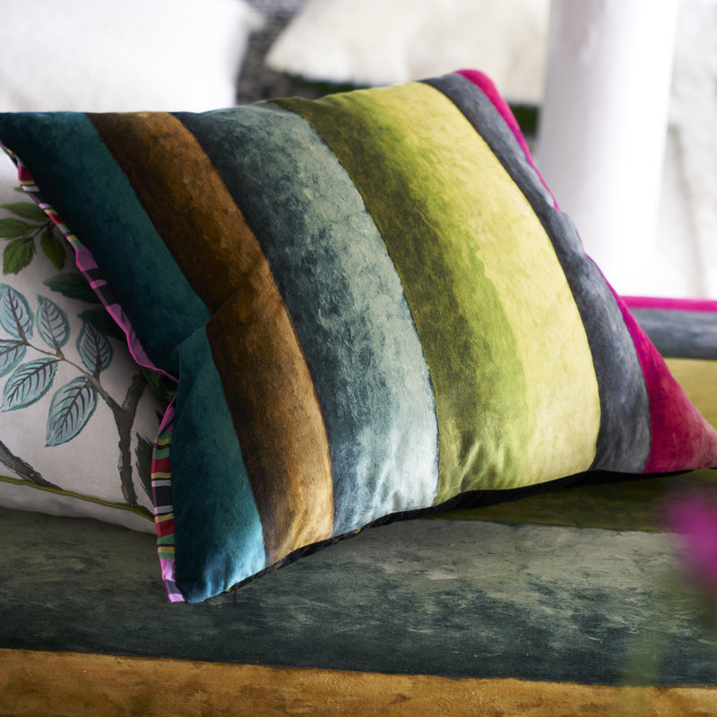 Porcelaine de Chine Decorative Pillow, Noir