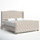 Coleman Velvet Upholstered Wingback Bed
