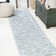 Mashawna Blocks Modern Geometric Light Blue/White Rug