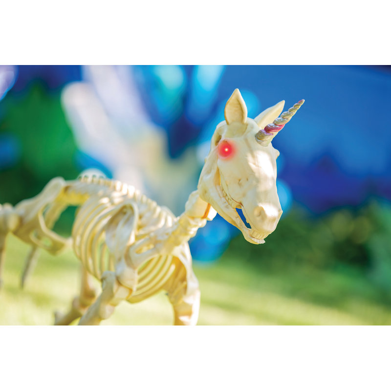 Figurine licorne squelette