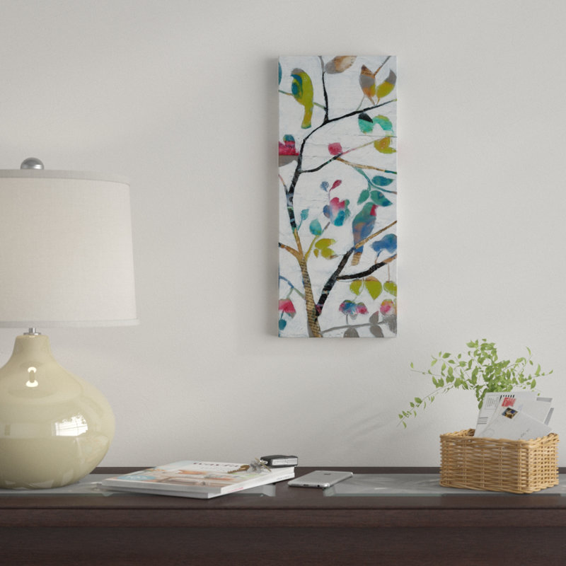 « forestières iv », reproduction sur toile tendue, H 32 po x l 14 po x P 2 po