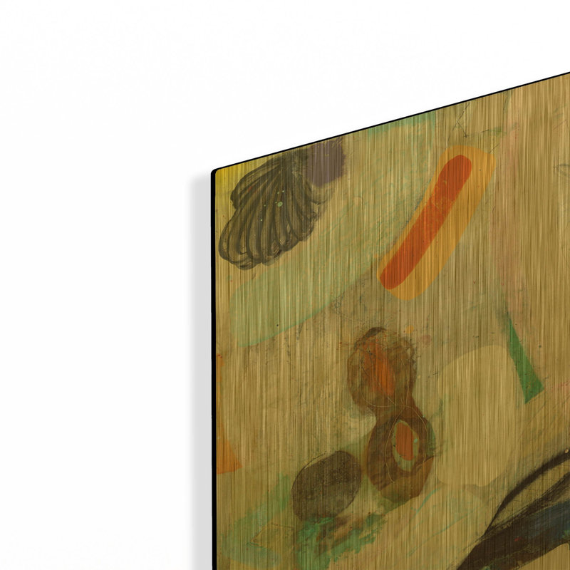 Tableau mural en métal « Changed My Mind 6' » par Aleah Koury, 30,5 x 30,5 cm, 12 po x 12 po