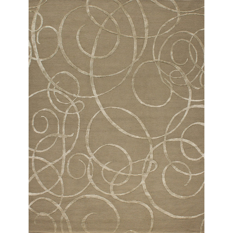 Paisley Area Rug in Burlap, Rectangle 9' x 12'
