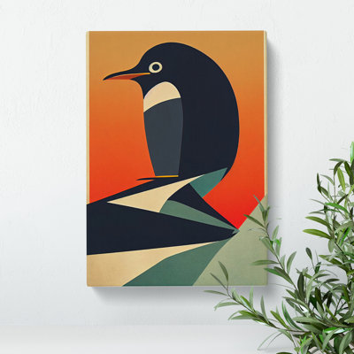 Modern Abstract Penguin No.1 - Wrapped Canvas