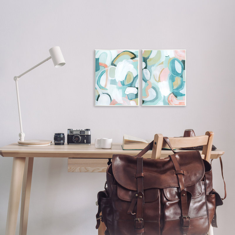 Ensemble de plaques murales bleues par Grace Popp