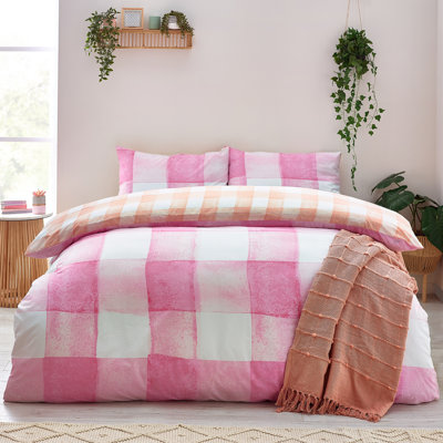 Gingham Duvet Cover Set with Pillowcases