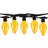 Adelene 14' Outdoor 10 - Bulb Standard Amber String Light (End to End Connectable)
