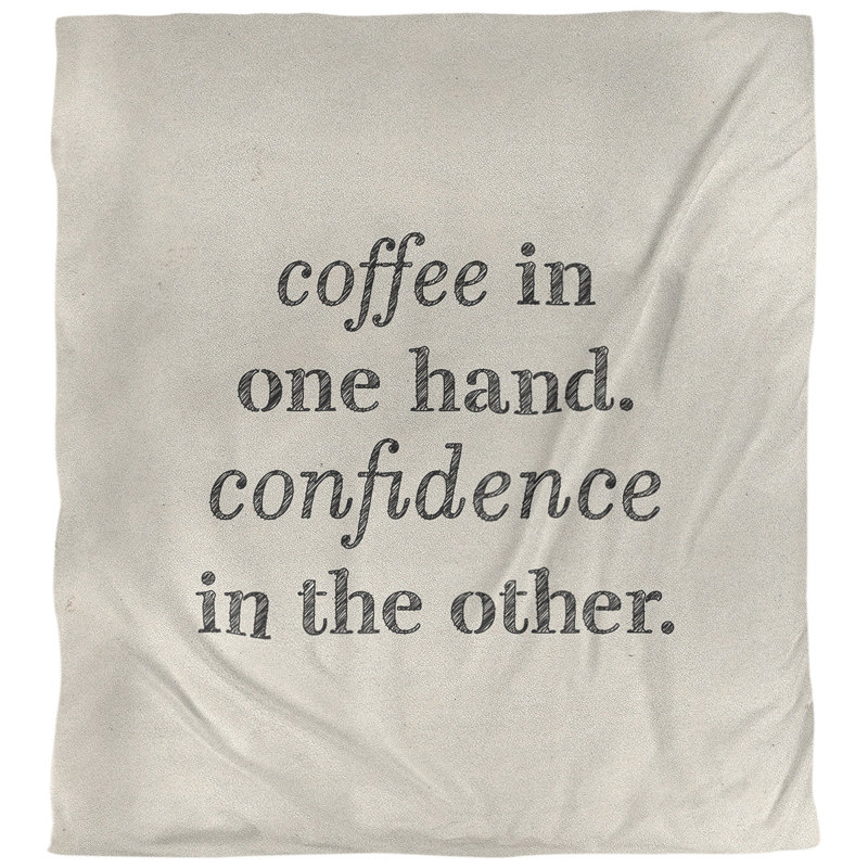 Housse de couette simple café & confidence quot, Housse de couette pour grand lit, Blanc / noir