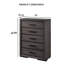 Commode de style contemporain, commode en bois pour chambre à coucher