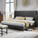 Belo Upholstered Low Profile Platform Bed