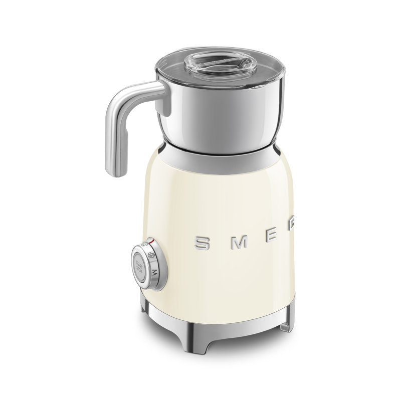 Cream Retro Stainless Steel Electric Milk Frother