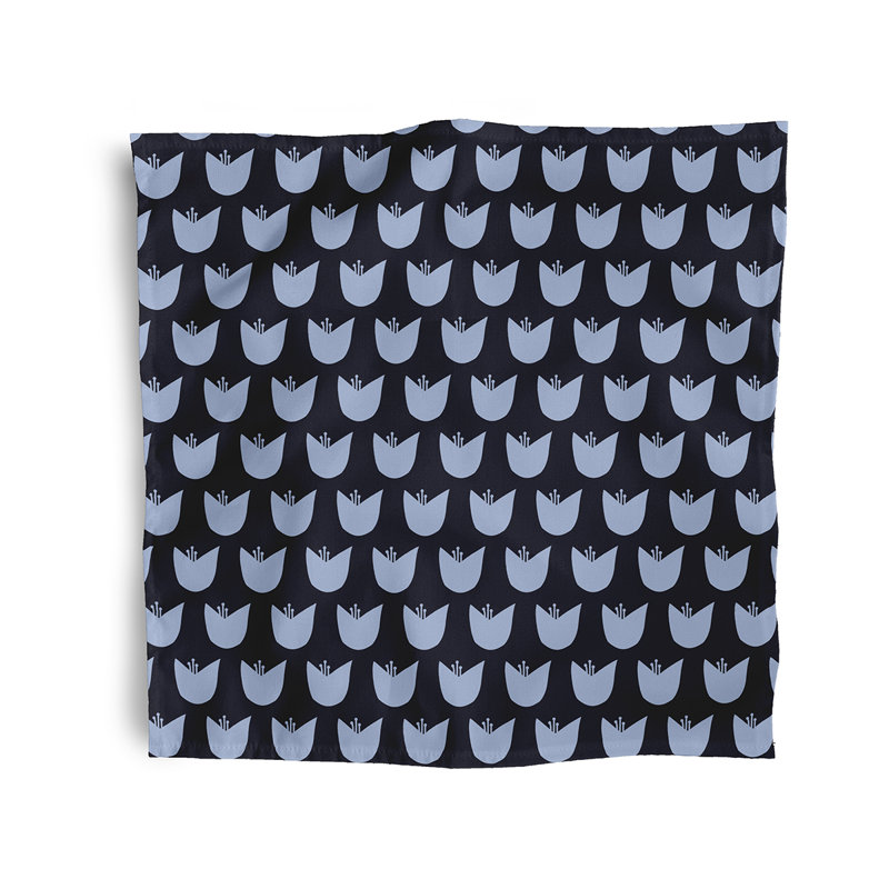 Lampp Simple Tulip Design Napkins, Blue