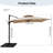Pulk 120'' x 120'' Square Cantilever Umbrella-66944742