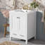 Meuble-lavabo de 24 po avec lavabo, tiroir et tablette à double couche-507192714