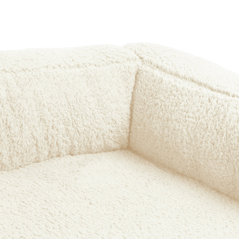 Lit pour chien Tucker Murphy Pet ™ Sherpa Couch, Moyen (l 36 po x P 9 po x H 26 po), Naturel