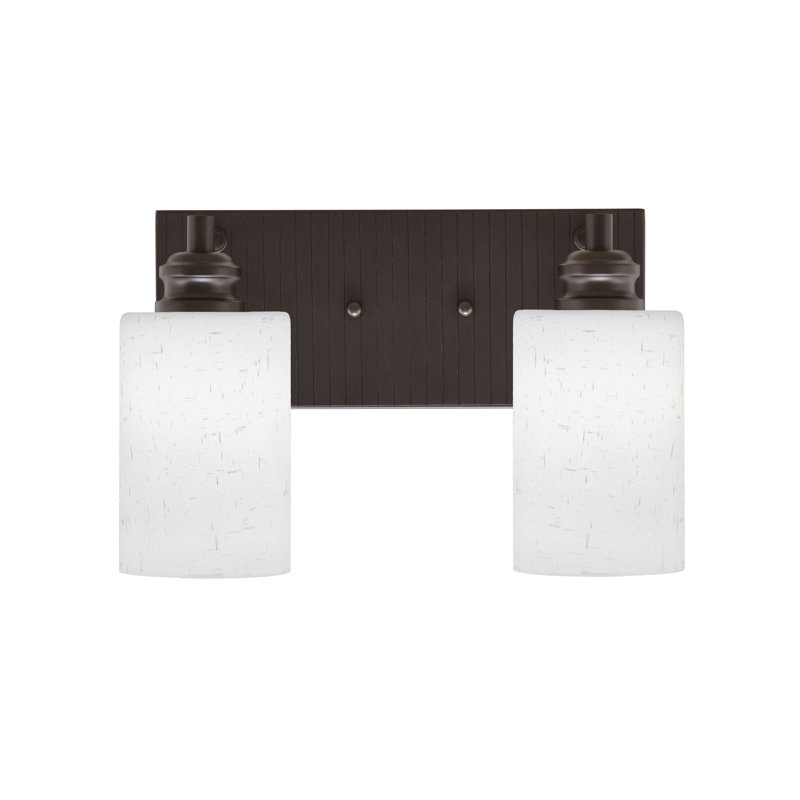 Éclairage pour meuble-lavabo à 2 lumières Jarke, Blanc