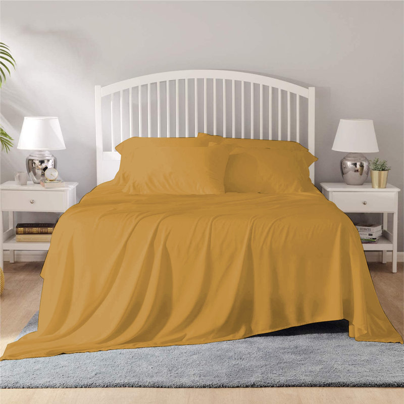 Bamboo Sheet Set, Full Sheet Set + 1 Fitted Sheet + 4 Pillowcases, Medallion