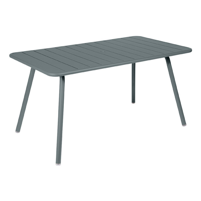 Luxembourg Outdoor Dining Table, Storm Gray, 39.5" W x 65" L x 29" H