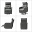 Fauteuil inclinable électrique avec dossier capitonné Armenuhi-85949765