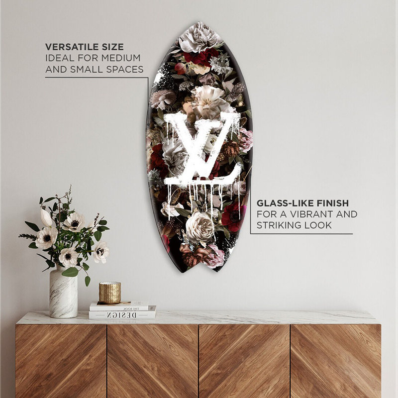 King Bloom Decorative Acrylic Skimboard by Oliver Gal