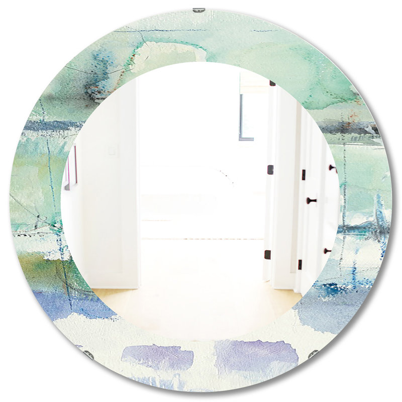 Abstract Panel I Wall Mirror, 31.5" H x 31.5" W