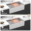 Évier à double cuve en céramique blanche 33 po pour la cuisine, poste de travail, fonctionnalité améliorée, teinture et fabrication, comprend une passoire pour grille de cuisine de 33 po avec design, résistance extrême
