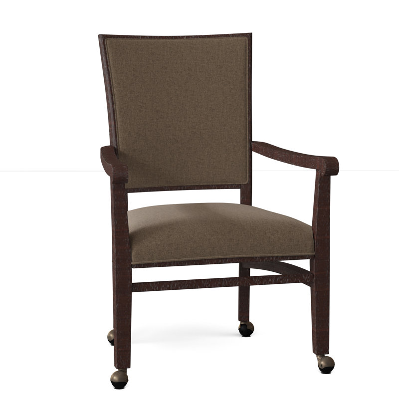 Chaise avec accoudoirs Selby, 8789 Écorce, Espresso