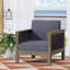 Fauteuil club d'extérieur en bois d'acacia avec accents en osier-868982297-868982301