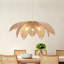 Luminaire suspendu en rotin 3 lumières en rotin Boho Coastal