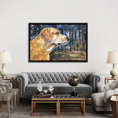 Golden Labrador II by George Dyachenko - Wrapped Canvas Graphic Art
