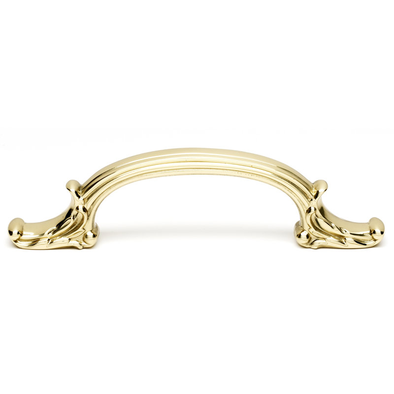 Ornate Arch Pull, Polished Brass