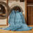 Machine Washable Solid Blue Area Rug-103631422