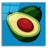 " Avocado On Blue " Print-331608965