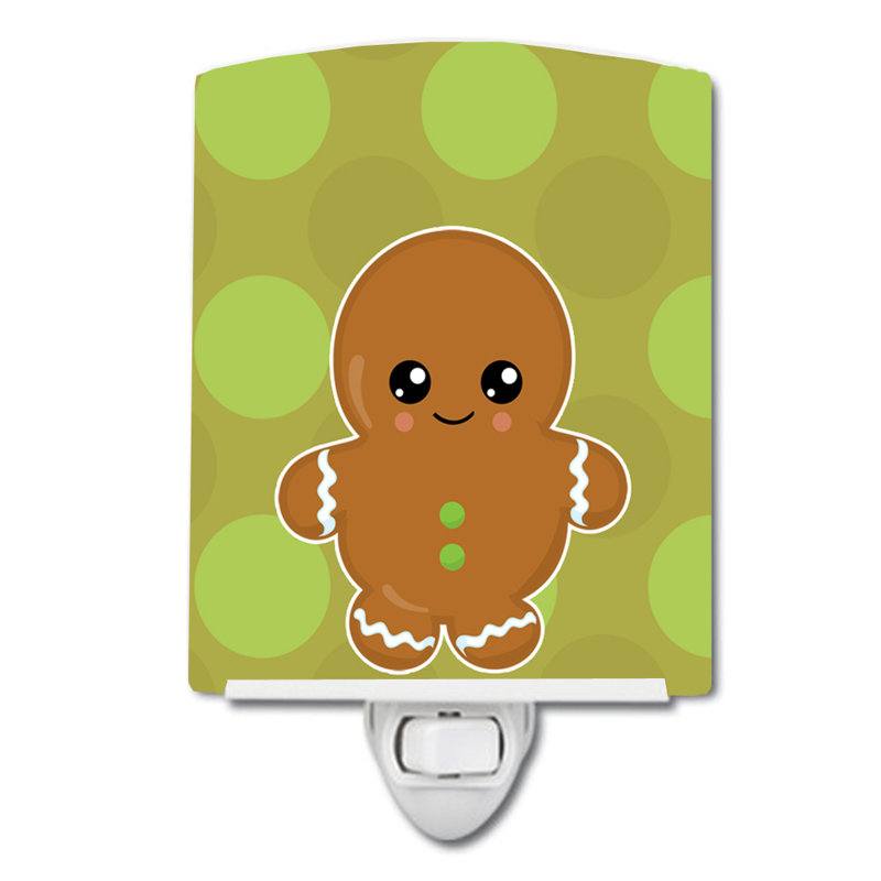 Silloth Gingerbread Man Ceramic Night Light
