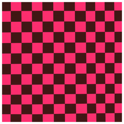 Pink Black Checkered Quilted Thin Bedspread